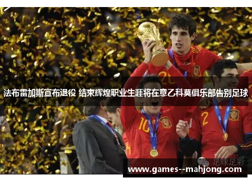 法布雷加斯宣布退役 结束辉煌职业生涯将在意乙科莫俱乐部告别足球